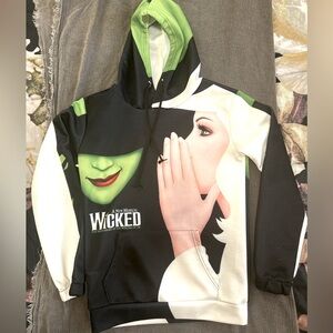 This authentic WICKED hoodie is in size Medium. 👕